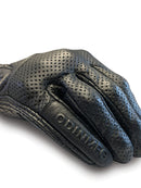 ODIN MFG D3O HEAVY HITTERS MOTORCYCLE GLOVES - BLACK PERFORATED