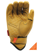 D3O HEAVY HITTERS MOTORCYCLE GLOVES - TAN SMOOTH