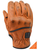 ODIN MFG D3O HEAVY HITTERS MOTORCYCLE GLOVES - WAX BROWN
