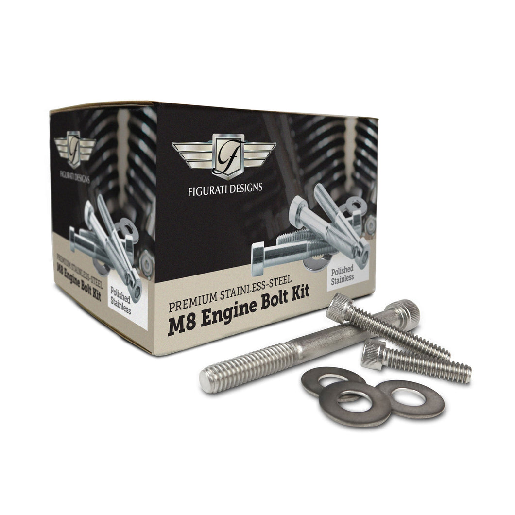 Figurati Designs Engine Bolt Kit M8 Polished Stainless-Steel