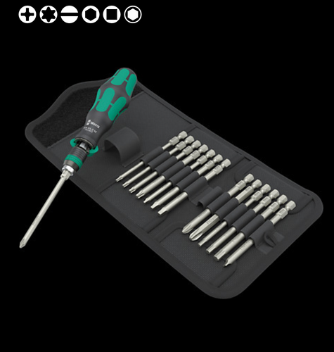 WERA Kraftform Kompakt 838 RA-R M Imperial Set 1, 15 pieces