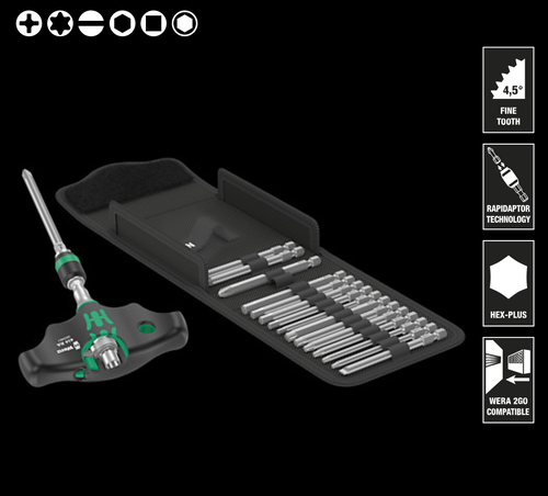 WERA Kraftform Kompakt 400 RA Imperial Set 1, 17 pieces