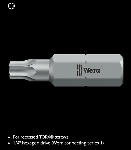 WERA 867/1 TORX bits