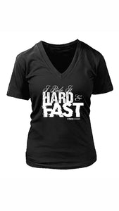 Hard & Fast women’s v-neck shirt